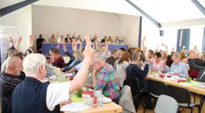 Miteinander diskutieren, Abstimmen und Beschlüsse fassen prägen die Synoden. Foto: EKP-Archiv Heide Welslau